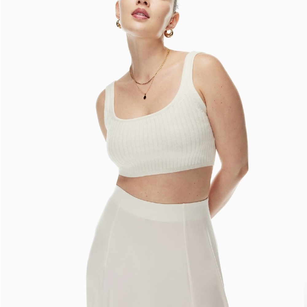 Aritzia Manila Tank in Light Birch